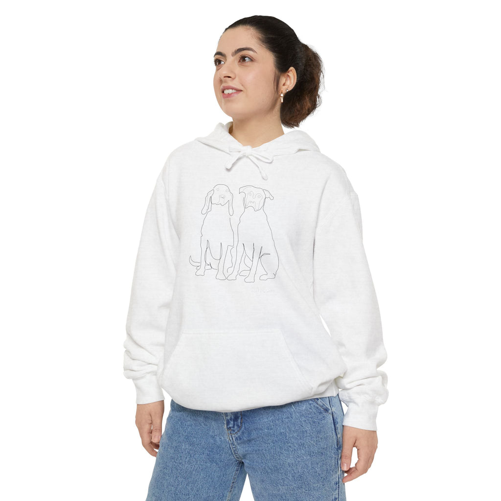 Customizable Line Drawing Heavy-Weight Hoodie