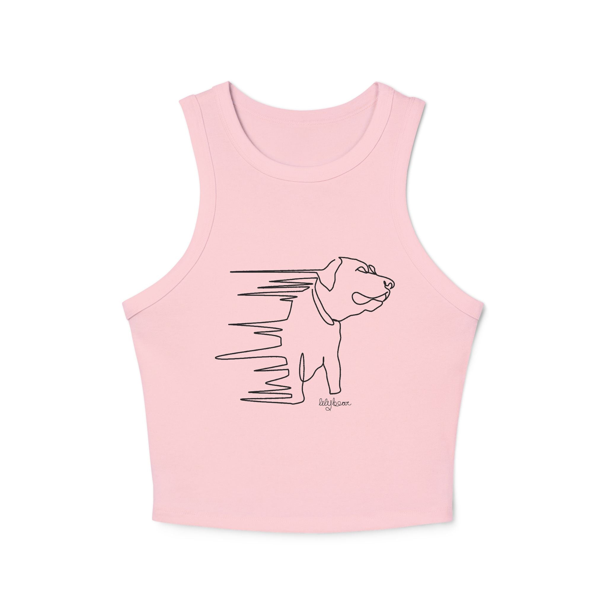 Custom Line Drawing PrintRacer Back Tank Top