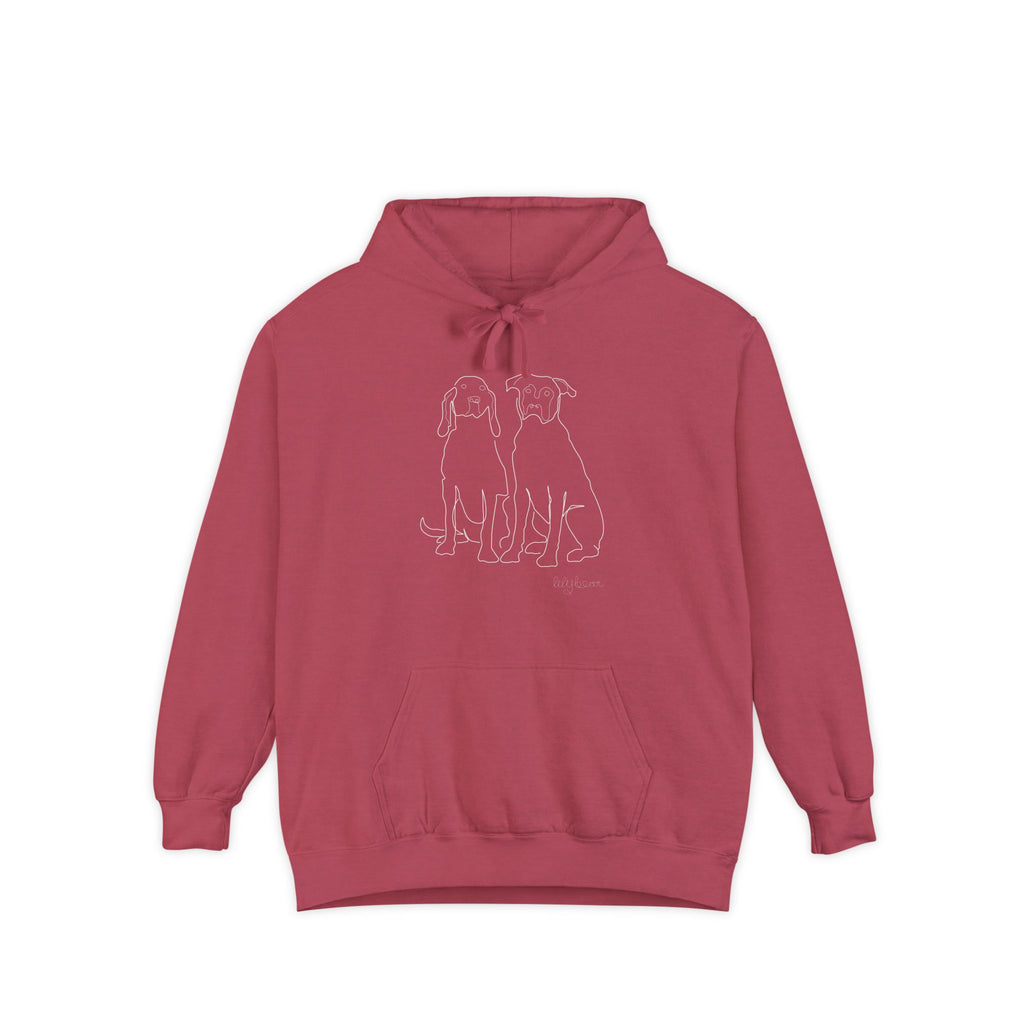 Customizable Line Drawing Heavy-Weight Hoodie