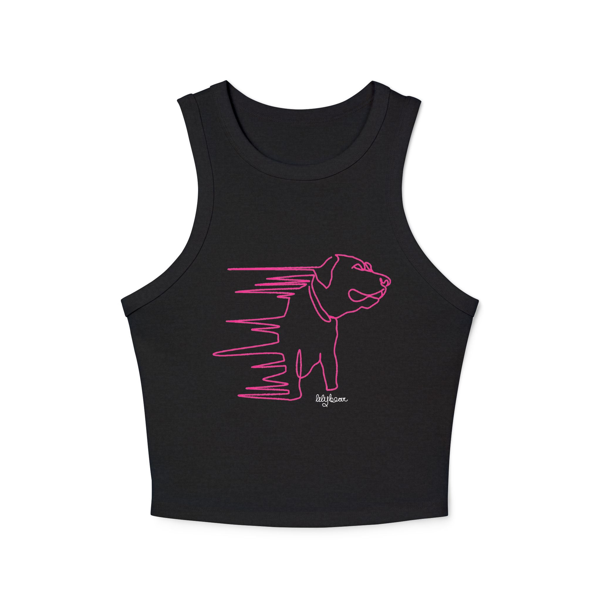 Custom Line Drawing PrintRacer Back Tank Top