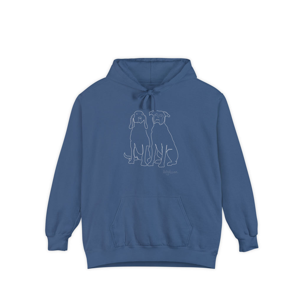 Customizable Line Drawing Heavy-Weight Hoodie